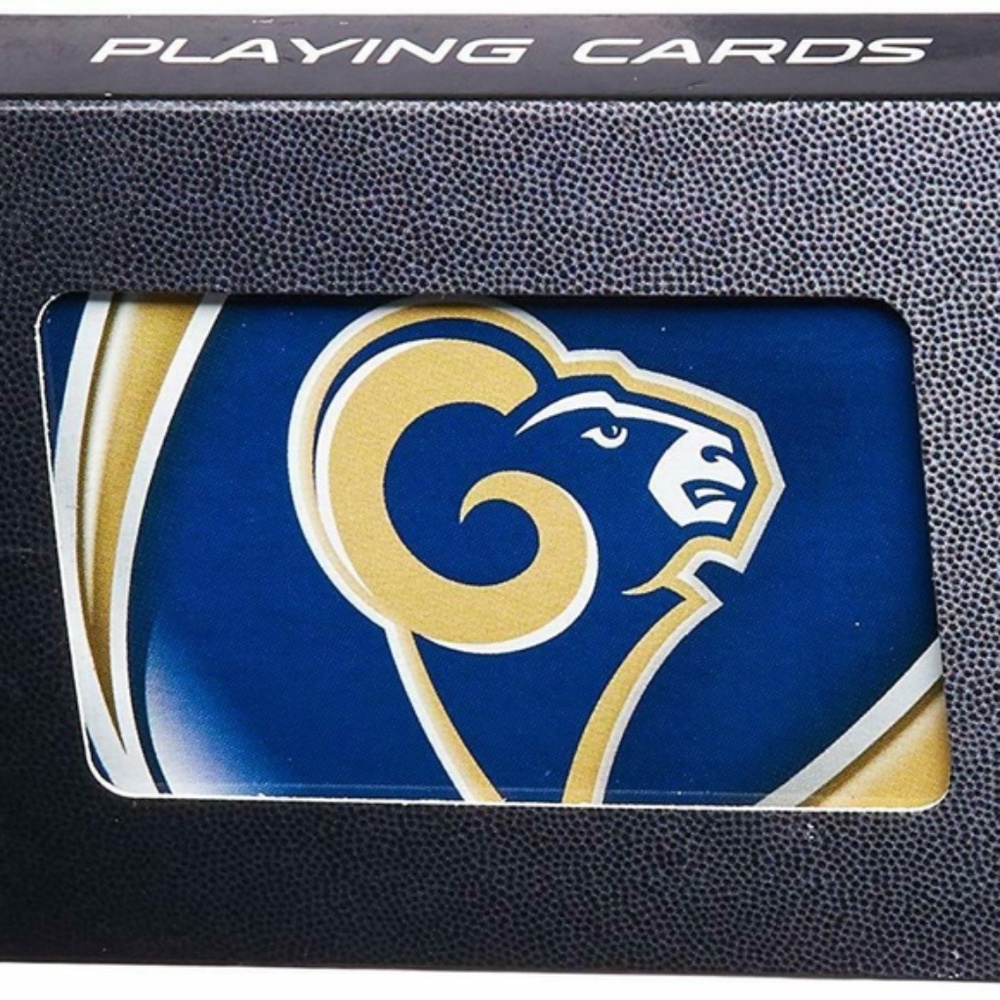 NFL LA Rams Playing Cards Deck Los Angeles CA Pro Football Playing Game NIB - Picture 2 of 6